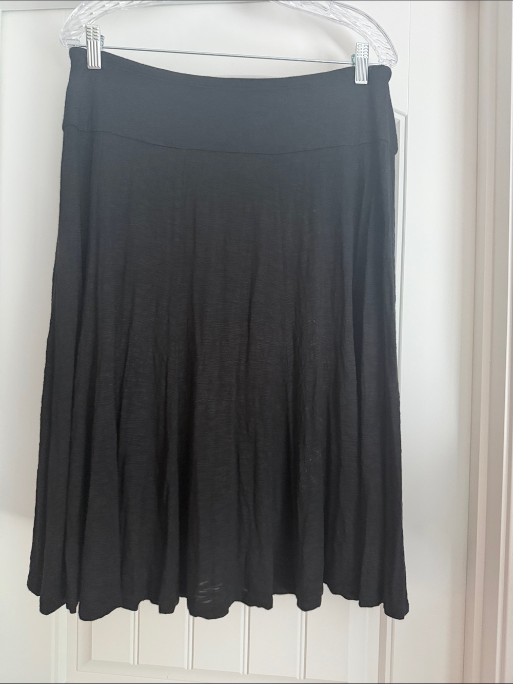 Coldwater Creek Black A-Line Midi Skirt - Picture 2 of 5